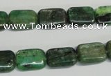 CKC66 15.5 inches 10*14mm rectangle natural green kyanite beads