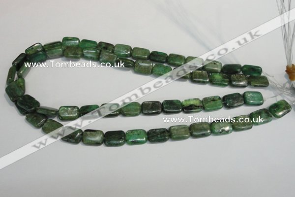 CKC66 15.5 inches 10*14mm rectangle natural green kyanite beads