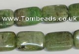 CKC67 15.5 inches 13*18mm rectangle natural green kyanite beads