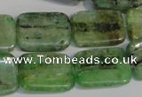 CKC68 15.5 inches 15*20mm rectangle natural green kyanite beads