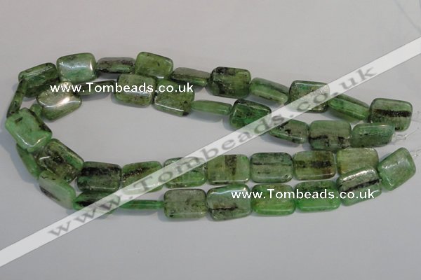 CKC68 15.5 inches 15*20mm rectangle natural green kyanite beads