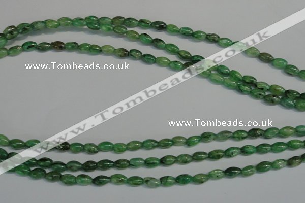 CKC70 15.5 inches 4*6mm rice natural green kyanite beads wholesale