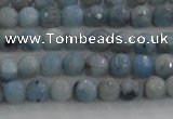 CKC701 15.5 inches 6mm faceted round imitation blue kyanite beads