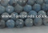 CKC702 15.5 inches 8mm faceted round imitation blue kyanite beads