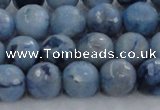 CKC704 15.5 inches 12mm faceted round imitation blue kyanite beads