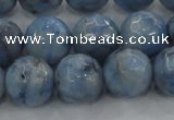 CKC705 15.5 inches 14mm faceted round imitation blue kyanite beads