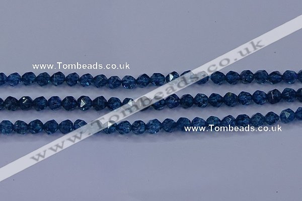 CKC711 15.5 inches 6mm faceted nuggets imitation kyanite beads