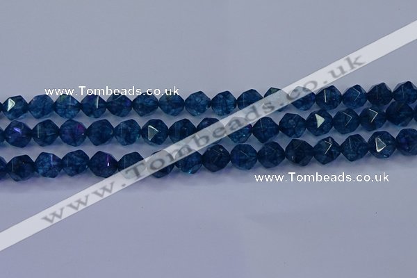 CKC713 15.5 inches 10mm faceted nuggets imitation kyanite beads