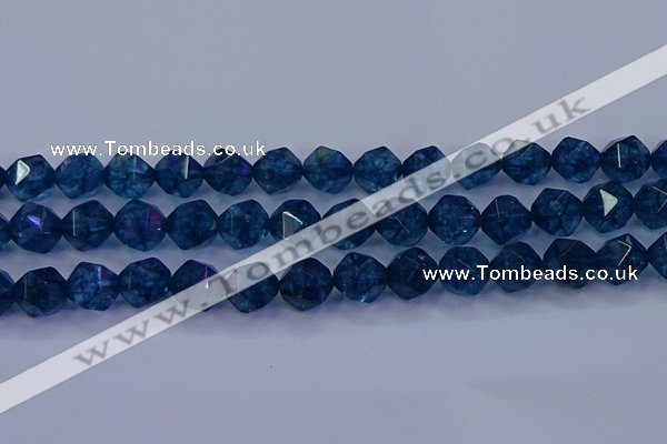 CKC715 15.5 inches 14mm faceted nuggets imitation kyanite beads