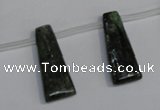 CKC73 15.5 inches 10*25mm trapezoid natural green kyanite beads