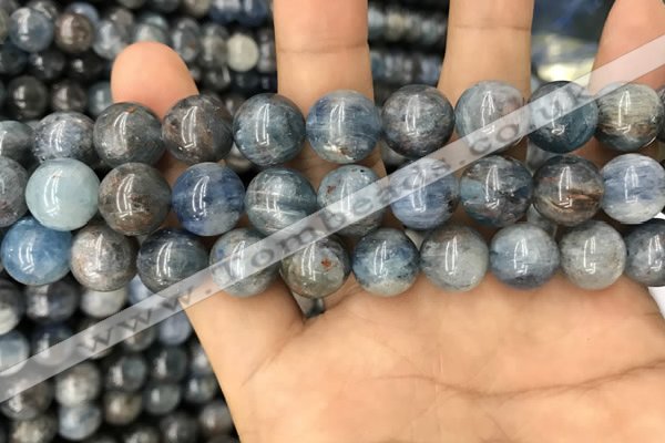 CKC754 15.5 inches 12mm round blue kyanite beads wholesale