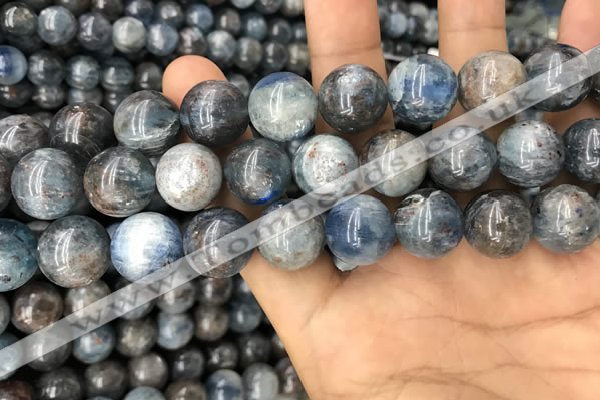 CKC755 15.5 inches 14mm round blue kyanite beads wholesale