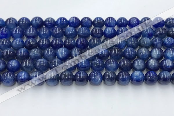 CKC779 15.5 inches 8mm round blue kyanite beads wholesale