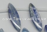 CKC82 Top drilled 10*35mm marquise natural kyanite gemstone beads
