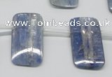 CKC85 Top drilled 13*25mm rectangle natural kyanite gemstone beads