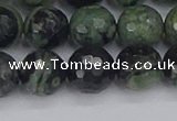 CKJ313 15.5 inches 10mm faceted round kambaba jasper beads