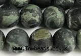 CKJ327 15 inches 8mm round matte kambaba jasper beads