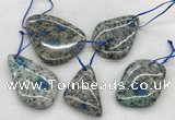 CKJ430 25*35mm - 40*55mm freeform k2 jasper slab pendants