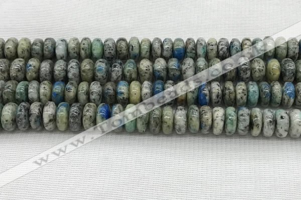 CKJ440 15.5 inches 5*10mm - 6*10mm rondelle natural k2 jasper beads