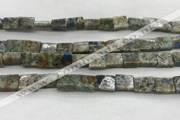 CKJ447 15.5 inches 9*10mm - 10*14mm rectangle natural k2 jasper beads