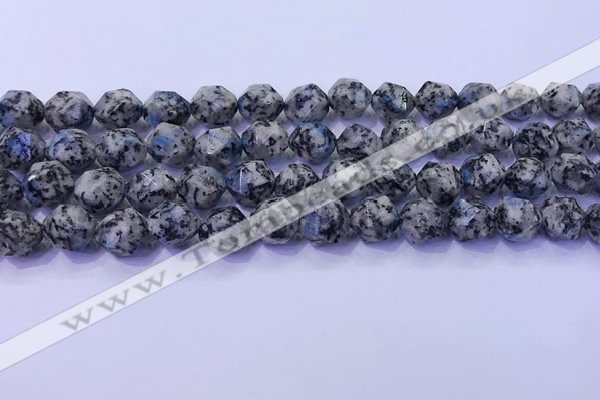 CKJ708 15.5 inches 10mm faceted nuggets imitation k2 jasper beads