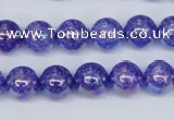 CKQ101 15.5 inches 6mm round AB-color dyed crackle quartz beads