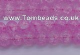 CKQ301 15.5 inches 6mm round dyed crackle quartz beads wholesale