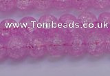 CKQ303 15.5 inches 10mm round dyed crackle quartz beads wholesale