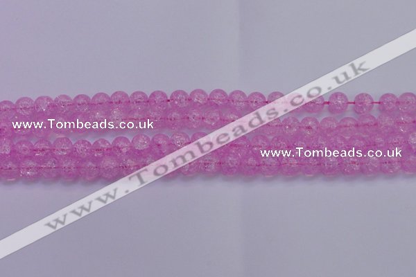 CKQ303 15.5 inches 10mm round dyed crackle quartz beads wholesale