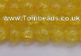 CKQ324 15.5 inches 10mm round dyed crackle quartz beads wholesale