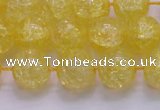 CKQ326 15.5 inches 14mm round dyed crackle quartz beads wholesale