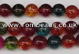 CKQ33 15.5 inches 10mm round dyed crackle quartz beads wholesale