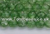 CKQ337 15.5 inches 8mm round dyed crackle quartz beads wholesale