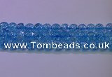 CKQ363 15.5 inches 10mm round dyed crackle quartz beads