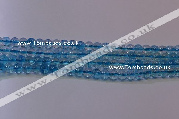 CKQ370 15.5 inches 4mm round dyed crackle quartz beads wholesale