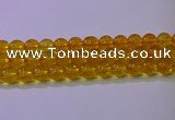 CKQ382 15.5 inches 8mm round dyed crackle quartz beads