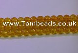 CKQ382 15.5 inches 8mm round dyed crackle quartz beads