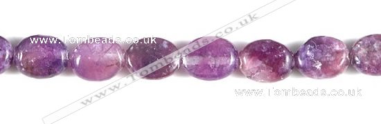 CKU01 15 inches 8*10mm oval purple kunzite beads Wholesale