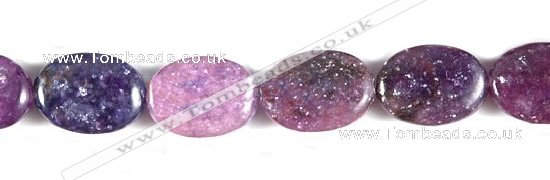 CKU02 15 inches 10*14mm oval purple kunzite beads Wholesale
