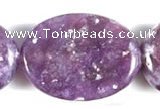 CKU03 15 inches 13*18mm oval purple kunzite beads Wholesale