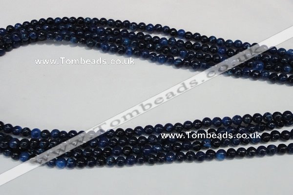 CKU100 15.5 inches 4mm round dyed kunzite beads wholesale