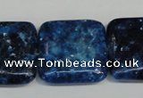 CKU120 15.5 inches 25*25mm square dyed kunzite beads wholesale