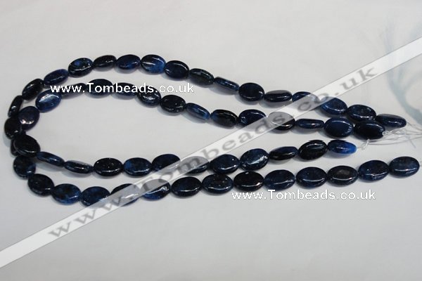 CKU131 15.5 inches 10*14mm oval dyed kunzite beads wholesale