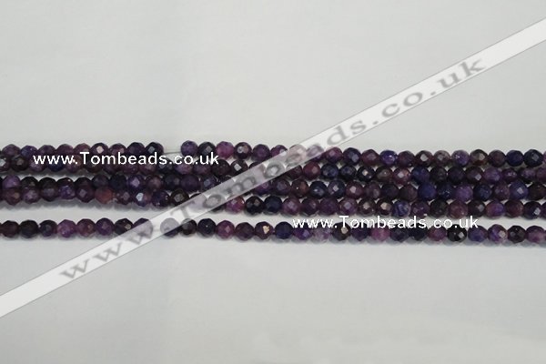 CKU21 15.5 inches 6mm faceted round purple kunzite beads wholesale