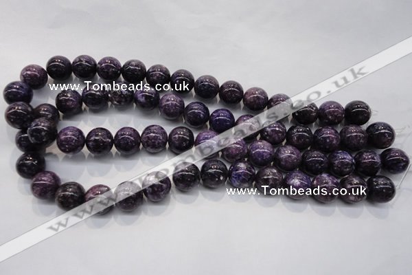 CKU30 15.5 inches 14mm round purple kunzite beads wholesale