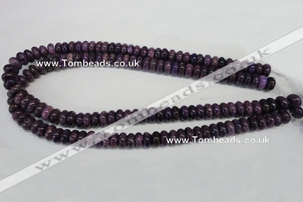 CKU32 15.5 inches 6*10mm rondelle purple kunzite beads wholesale