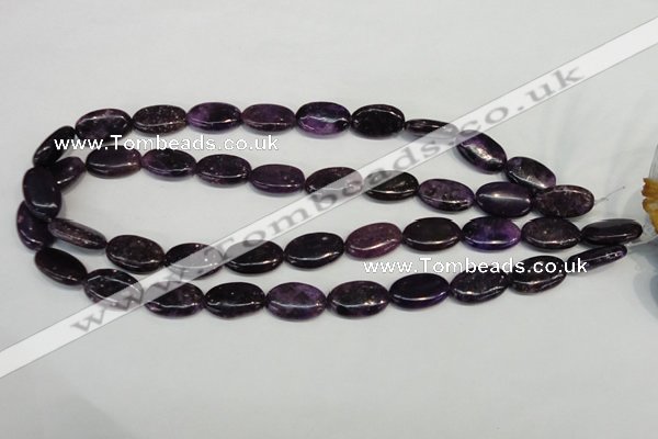 CKU40 15.5 inches 12*20mm oval purple kunzite beads wholesale