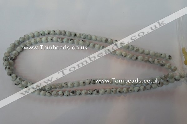 CKW02 15.5 inches 8mm round kiwi jasper gemstone beads