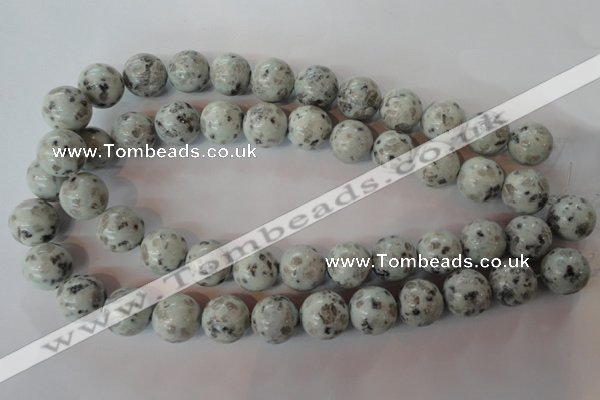 CKW06 15.5 inches 16mm round kiwi jasper gemstone beads