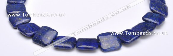 CLA02 Square 20*20mm deep blue dyed lapis lazuli gemstone beads